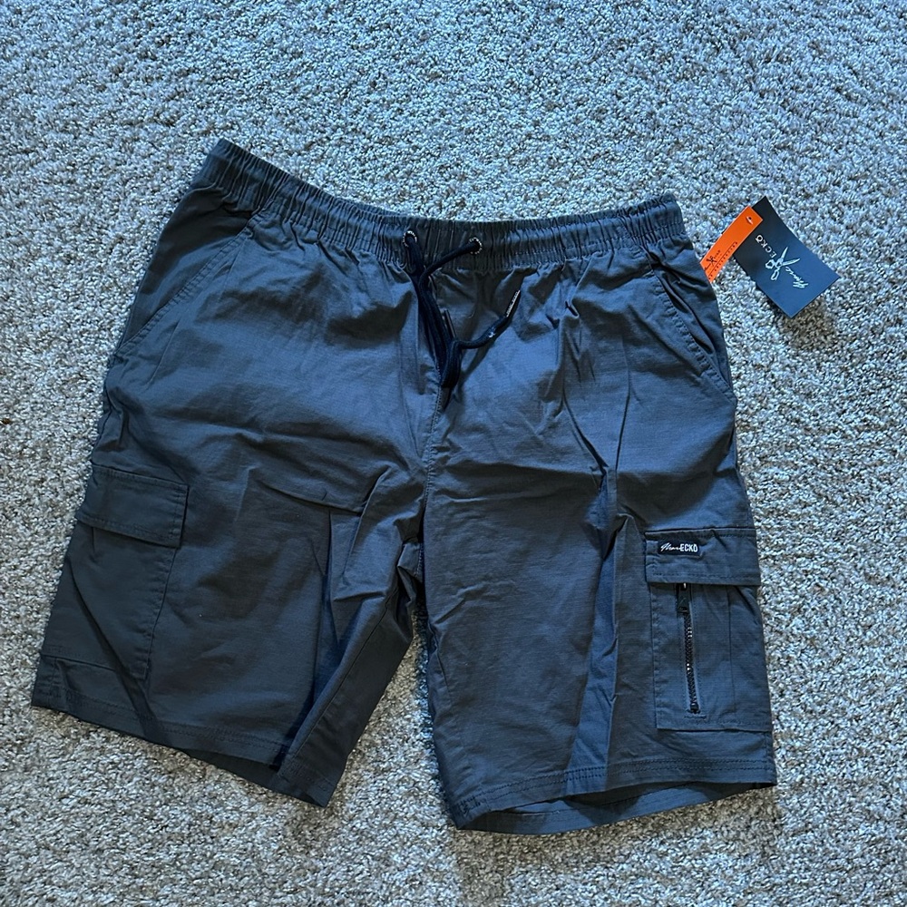 Marc Ecko Men's Black Cargo Shorts